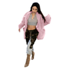  Winter Trendy Women Coat Fake Sheep Fur Winter Jackets Lamb Wool Faux Fur Coats