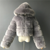 Winter Pink Women's Leather Plus Size Women's Top Jacket Short Women Faux Fur Coat