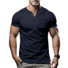 Men's Polo Shirts Short Sleeved Color Coded Knitted T-shirts