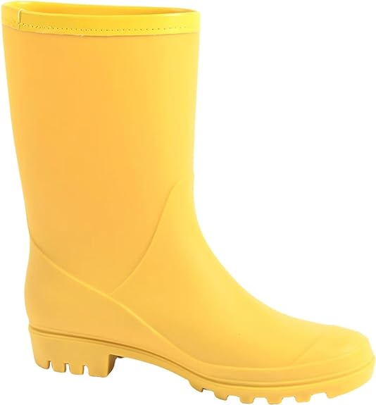 Women's Mid Calf Rain Boots Waterproof 