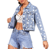 Long Sleeve Casual Women's Stretch Denim Jacket