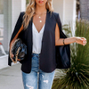  Blazer Cape Irregular Sleeve Tops Fashion Women Blazers Women Casual Cardigan Blazer