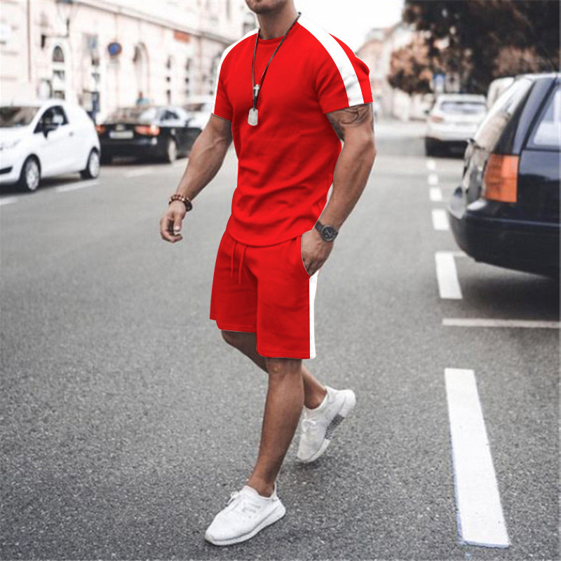 Custom Men Shorts Sets Customized Logo Mens Matching Two Piece Summer 2 Piece Short Set for Men