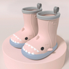 Rubber Kids Rain Boots New Cute Cartoon Waterproof Toddler Gumboots Printing Children Custom Brand EVA Unisex Midi Round Toe