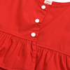  Baby Giirl Child Red Sleeveless Shirt Floral Shorts 2 Pcs Causal Suit Cloth Set