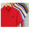 100% Cotton Polo Shirt Custom Logo Knitted Short Sleeves US Polo T Shirt for Men