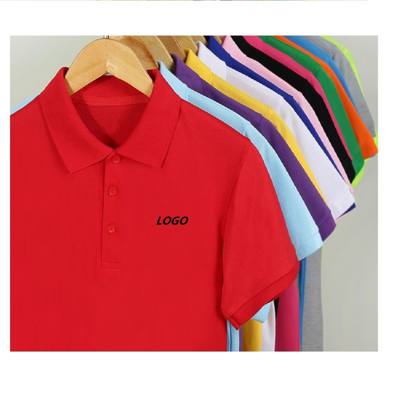 100% Cotton Polo Shirt Custom Logo Knitted Short Sleeves US Polo T Shirt for Men