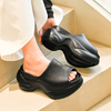 Fashion Women's Wedge Sandals Outdoor Pvc Shoes High Heels 9cm Summer Slipper for Girls