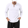  Custom Logo Men's Autumn O-neck Long Sleeved T-shirt Loose Fitting Pullover Casual Long Sleeved Men's T-shirt