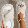 Indoor Outdoor House Thick Sole Cotton Slippers Non-slip Soft Plush Warm Winter Slippers for Women