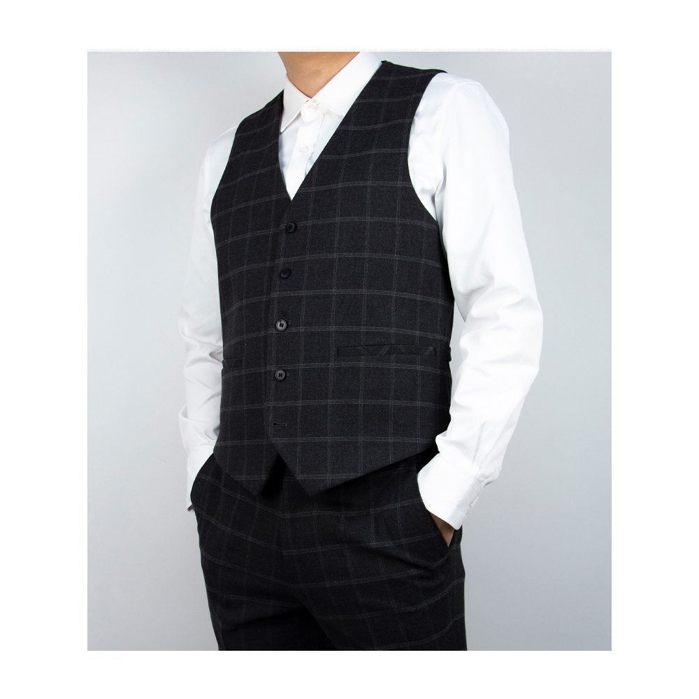 Suit Professional Manufacturer New Plaid Formal Business Wedding 3-piece Men's Formal Wear