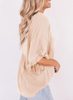 Womens Blouses Casual V Neck Ruffle Bell Half Sleeve Shirts Top