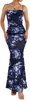  Women Maxi Dress Sleeveless Cowl Neck Summer Ruched Bodycon High Slit Formal Dresses
