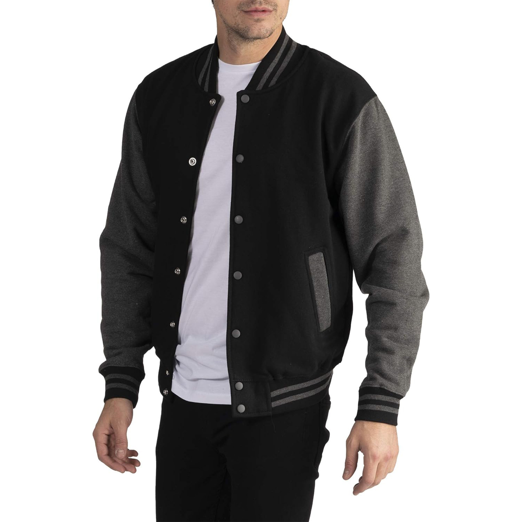 Trending Fashion Long Sleeve Custom Size Men Varsity Jacket Reasonable Price Custom Color Men Varsity Jacket