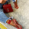Roman Lace-up High-heeled Thong Catwalk High-heeled Sandals