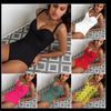 Sexy Push Up One Piece Swimsuit Solid Black White Swimwear Women Swimming Suits Bikini Swimwear Bodysuit