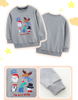 Children's Hoodie Cartoon Christmas Print Boys' Round Neck Hoodie Children's Long Sleeved Sweatshirt