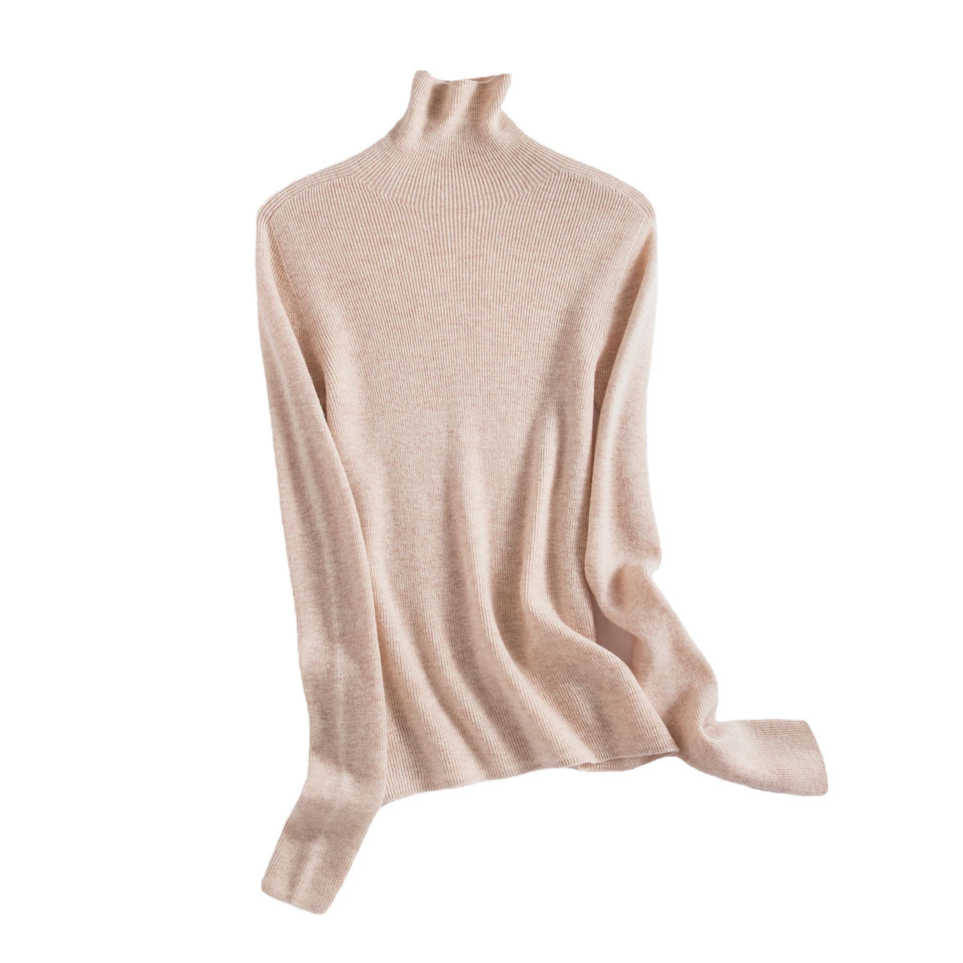100 % Wool Long Sleeve Sweater Women Winter
