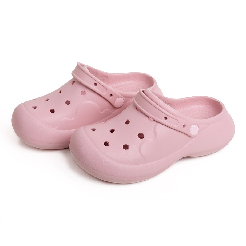 Factory Plastic Beach Anti-Slip Home Walking Girls Outdoor Sandal Man Ladies Eva Flat Sandals For Adult