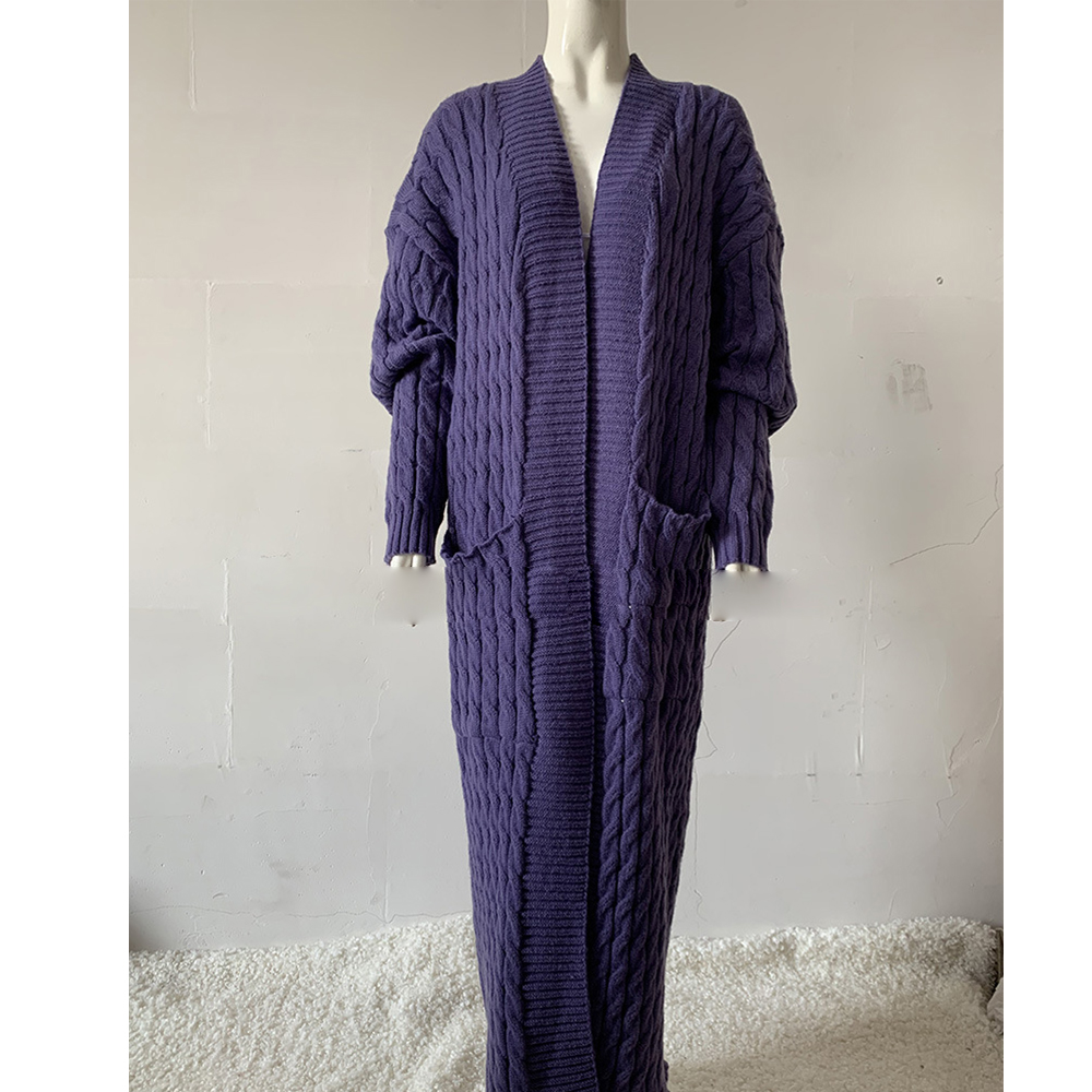 Long Knit Sweater Cardigan Long Coat Thick Coat