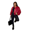 Winter Women's Warm Puffer Jacket Casual Zipper Ladies Down Crop Coats Fashion Girls Bubble Crop Coat Winter Puff Jacket