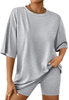 Womens 2 Piece Sets Lounge Matching Two Piece Summer Outfits