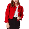 Red Jacket Denim Jackets for Ladies with Custom Logo