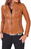 Women Leather Jacket - Zipper Closure Biker Lambskin Leather Jacket's For Girl