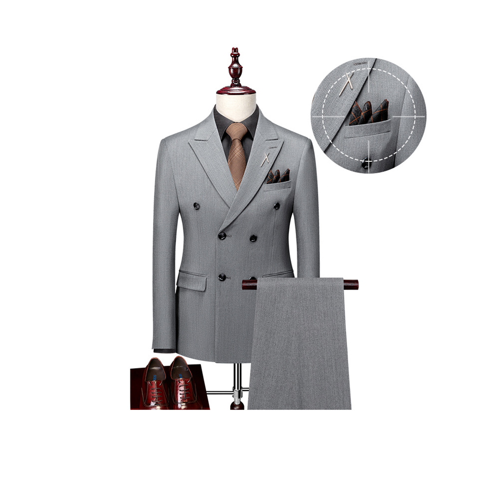 Men's Casual Suit Male Groom Coat Men's Suit Men's Suit Three - Piece Set Men's Evening Dress