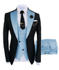 Men Suits Blazer 3 Pieces Elegant 2 Sets Luxury Wedding Business Vest Pants Coats Formal Jackets