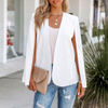 Womens Cape Blazer Split Open Front Cloak Jacket Workwear Blazers Ladies Womens Coat