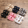 Infant Baby Casual Shoes Girl Soft Flat Double Band Summer Kid Slide Sandals