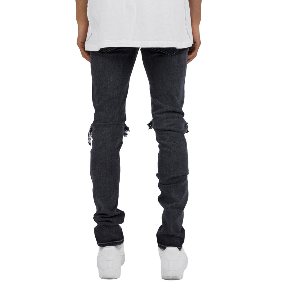 Street Slim Fit Custom Jeans Brand Jeans Denim Ripped Men's Jeans