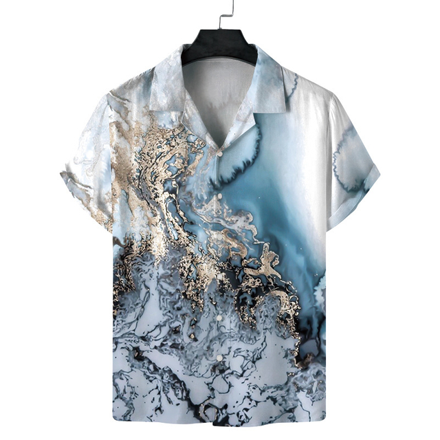 Luxury Men'S Polo 3D Printing Loose Oversized Shirt Custom Polo Shirt Daily Casual Short Sleeved Street Tops