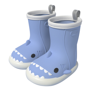 Rubber Kids Rain Boots New Cute Cartoon Waterproof Toddler Gumboots Printing Children Custom Brand EVA Unisex Midi Round Toe
