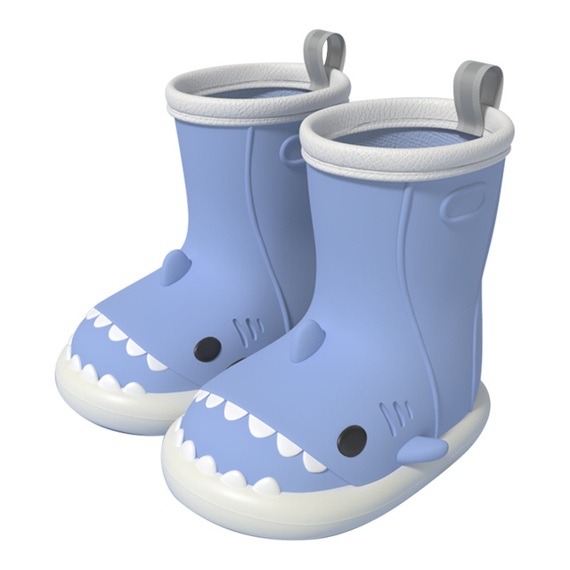 Rubber Kids Rain Boots New Cute Cartoon Waterproof Toddler Gumboots Printing Children Custom Brand EVA Unisex Midi Round Toe