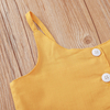 Summer Cute Baby Girl Clothing Ruffle Sling Tops Vest Bow Sunflower Printed Shorts Toddler Girls 2pcs Flower Shorts Set