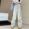High Waist Drawstring Casual Loose Wide Leg Pants Women Streetwear Hiphop Hot Pants