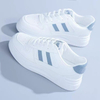 Round Toe Side On Tennis Gym Jogging Sports Casual Shoes Solid Color Lace Up Custom Athletic Walking Platform Sneaker Women