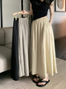 Casual Patchwork Belt Custom Skirt For Women
