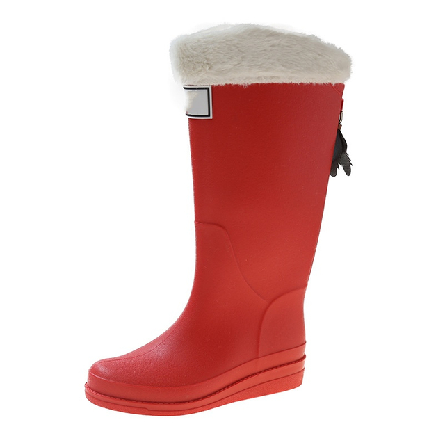 Rain Boots High-top Autumn And Winter Rubber Shoes Waterproof Industrial Rubber Boots Warm