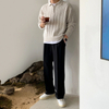 Fashionable Men Half Zipper Fleece Knitted Sweater Custom Logo Turtleneck
