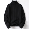 Winter Fall Men's Sweaters Solid Color Turtle Neck Men Clothing Pullover Ribbed Knitted Turtleneck Sweater Men
