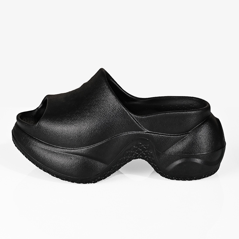 Fashion Women's Wedge Sandals Outdoor Pvc Shoes High Heels 9cm Summer Slipper for Girls