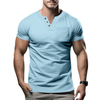 Men's Polo Shirts Short Sleeved Color Coded Knitted T-shirts