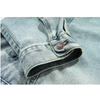 Custom Print Logo No String Acid Wash Hoodie Cotton Thick Design Streetwear Heavyweight Denim Oversize Men Hoodie