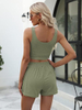 Two Piece Summer Outfits Women Shorts Sets