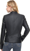 Leather Jacket for Women Faux Stand Collar Zip Up Motorcycle Short PU Moto Biker Outwear Coat
