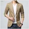 Men's Business Casual Solid Small Suit Cotton Men's Suit Jacket Top