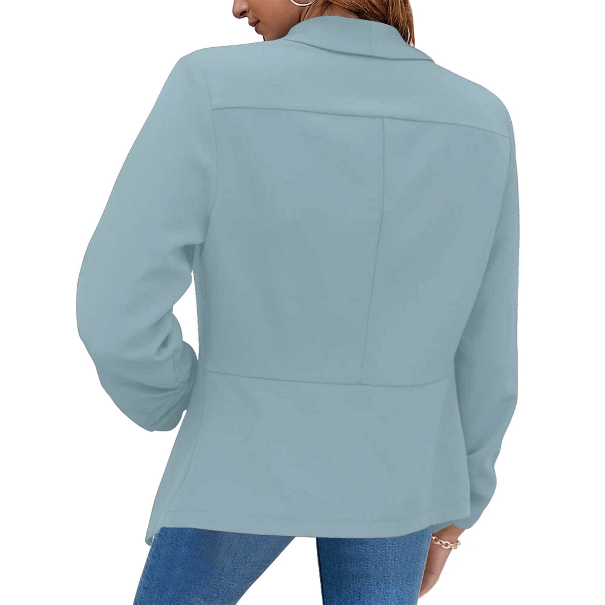 Wholesale Casual Ladies Slim-fit Office Blazers Lapel Cardigan Elegant Coat Suit Jacket Chic Outerwear